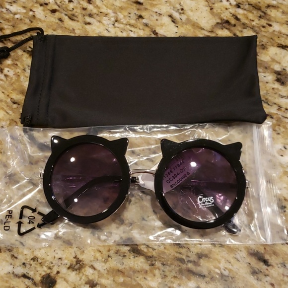 Sam Edelman Circus Black Kitty Cat Sunglasses NWT - Picture 4 of 8